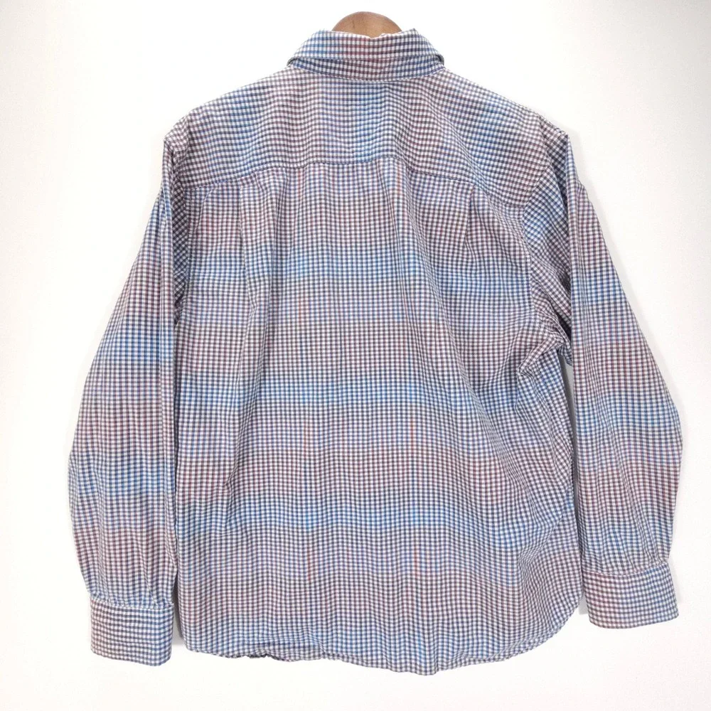 Vintage Tommy Bahama Shirt Mens L Multi Gingham Check Long Sleeve Coastal Casual - Picture 2 of 8